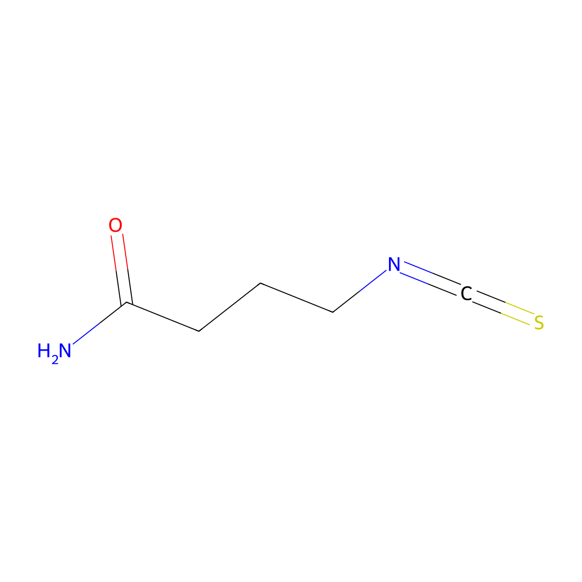 4-Isothiocyanatobutanamide molecular structure, CAS 1100929-52-9