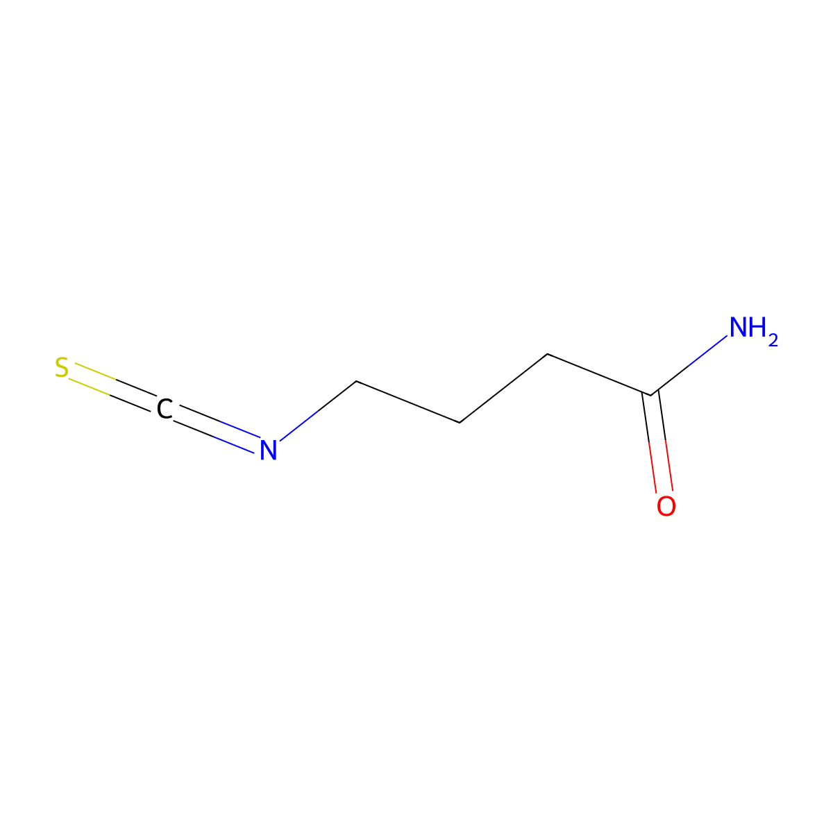 4-Isothiocyanatobutanamide molecular structure, CAS 1100929-52-9