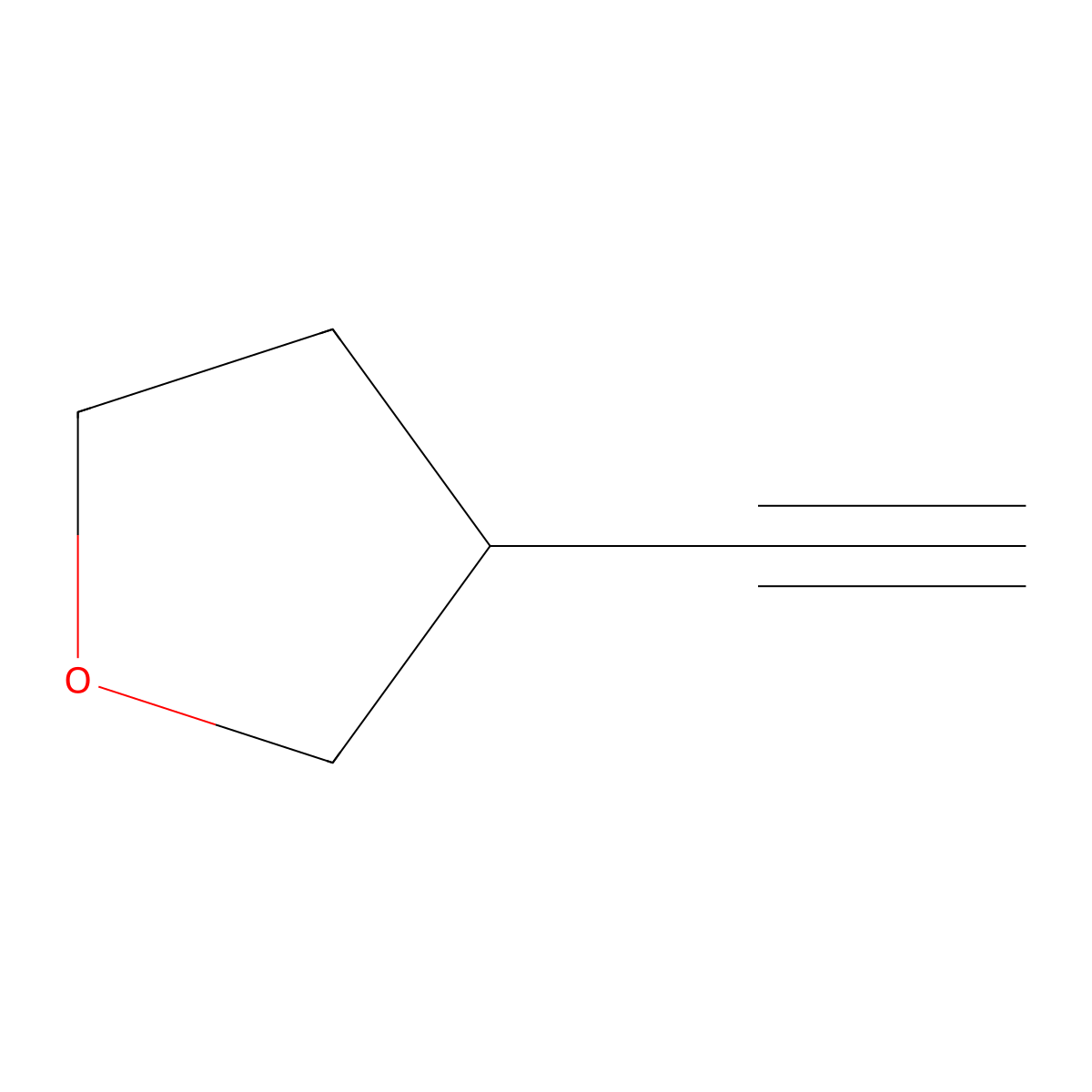 3-Ethynyloxolane molecular structure, CAS 1100987-19-6