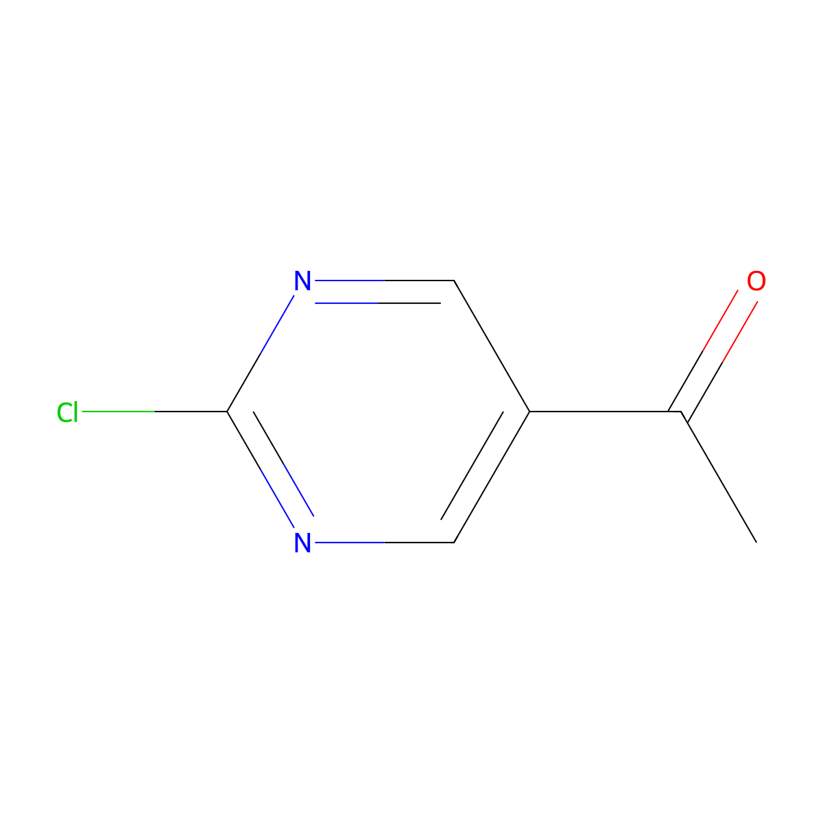 1-(2-Chloropyrimidin-5-YL)ethanone molecular structure, CAS 110100-00-0