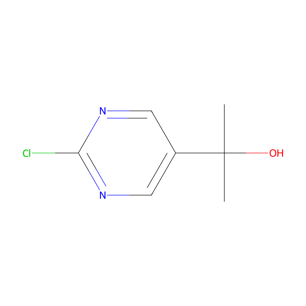 2-(2-Chloropyrimidin-5-yl)propan-2-ol molecular structure, CAS 110100-09-9