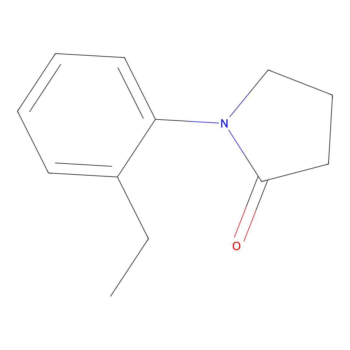 1-(2-Ethylphenyl)pyrrolidin-2-one molecular structure, CAS 1101046-65-4
