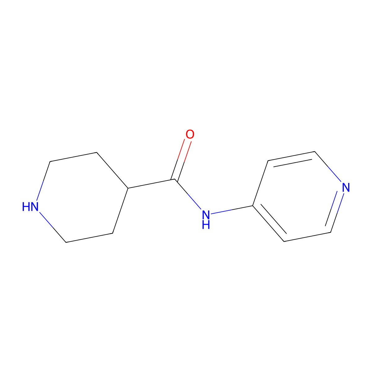 N-(Pyridin-4-yl)piperidine-4-carboxamide molecular structure, CAS 110105-35-6