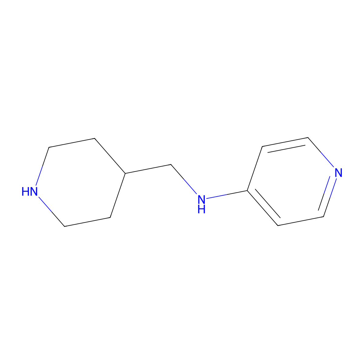N-(4-piperidinylmethyl)-4-pyridinamine molecular structure, CAS 110105-91-4