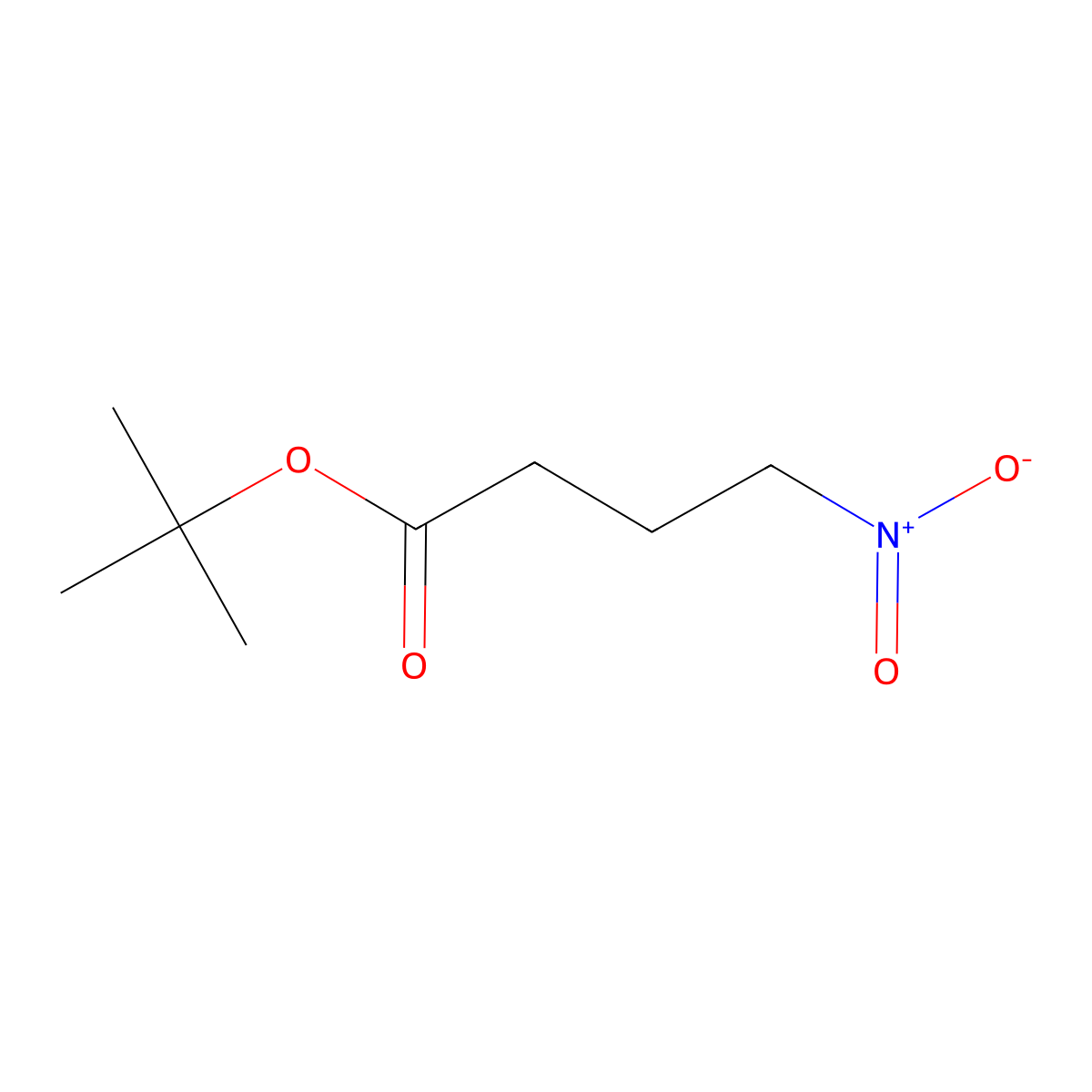 Tert-butyl 4-nitrobutanoate molecular structure, CAS 110106-95-1