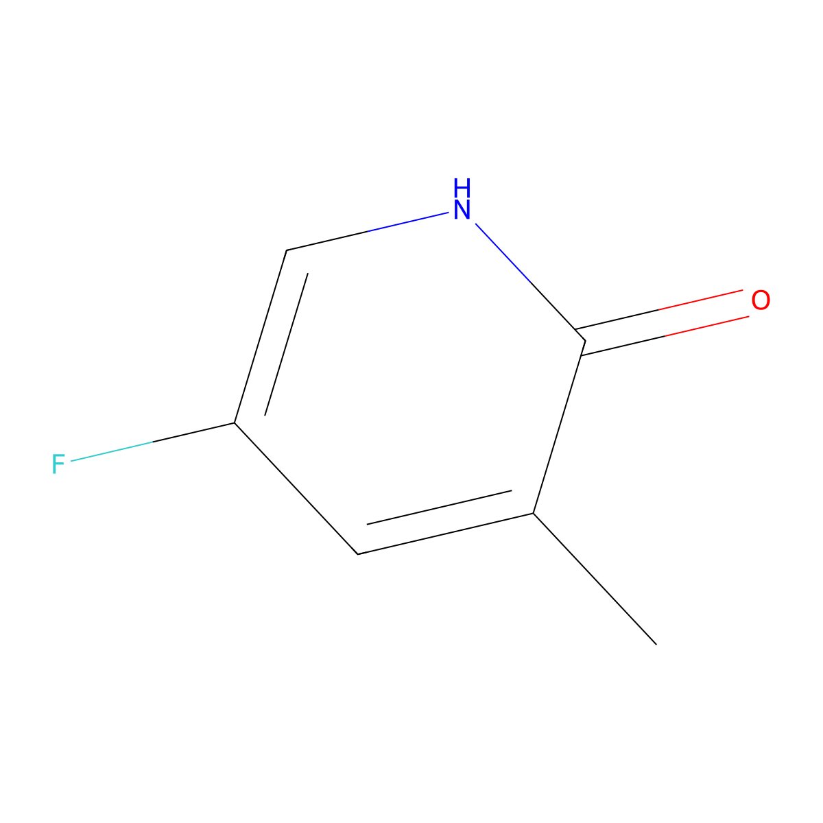 5-Fluoro-3-methylpyridin-2-OL molecular structure, CAS 1101060-83-6