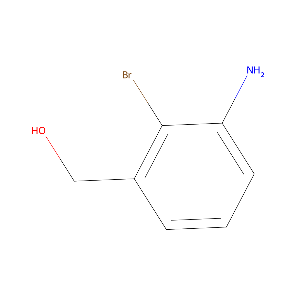 (3-Amino-2-bromophenyl)methanol molecular structure, CAS 1101096-96-1