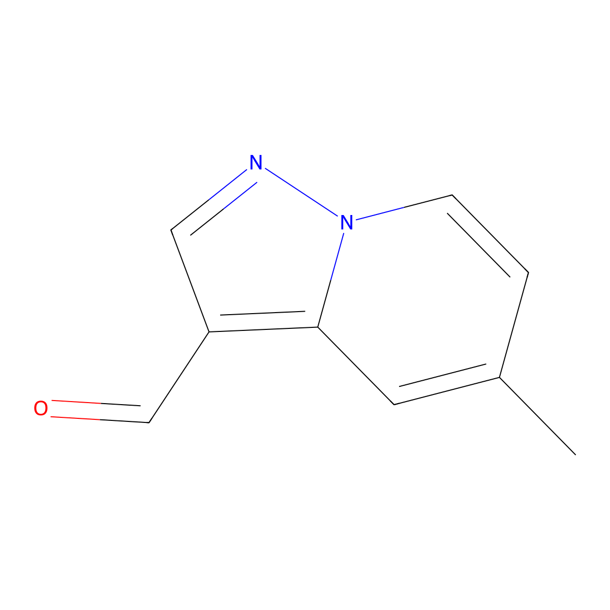 5-Methylpyrazolo[1,5-a]pyridine-3-carbaldehyde molecular structure, CAS 1101119-87-2