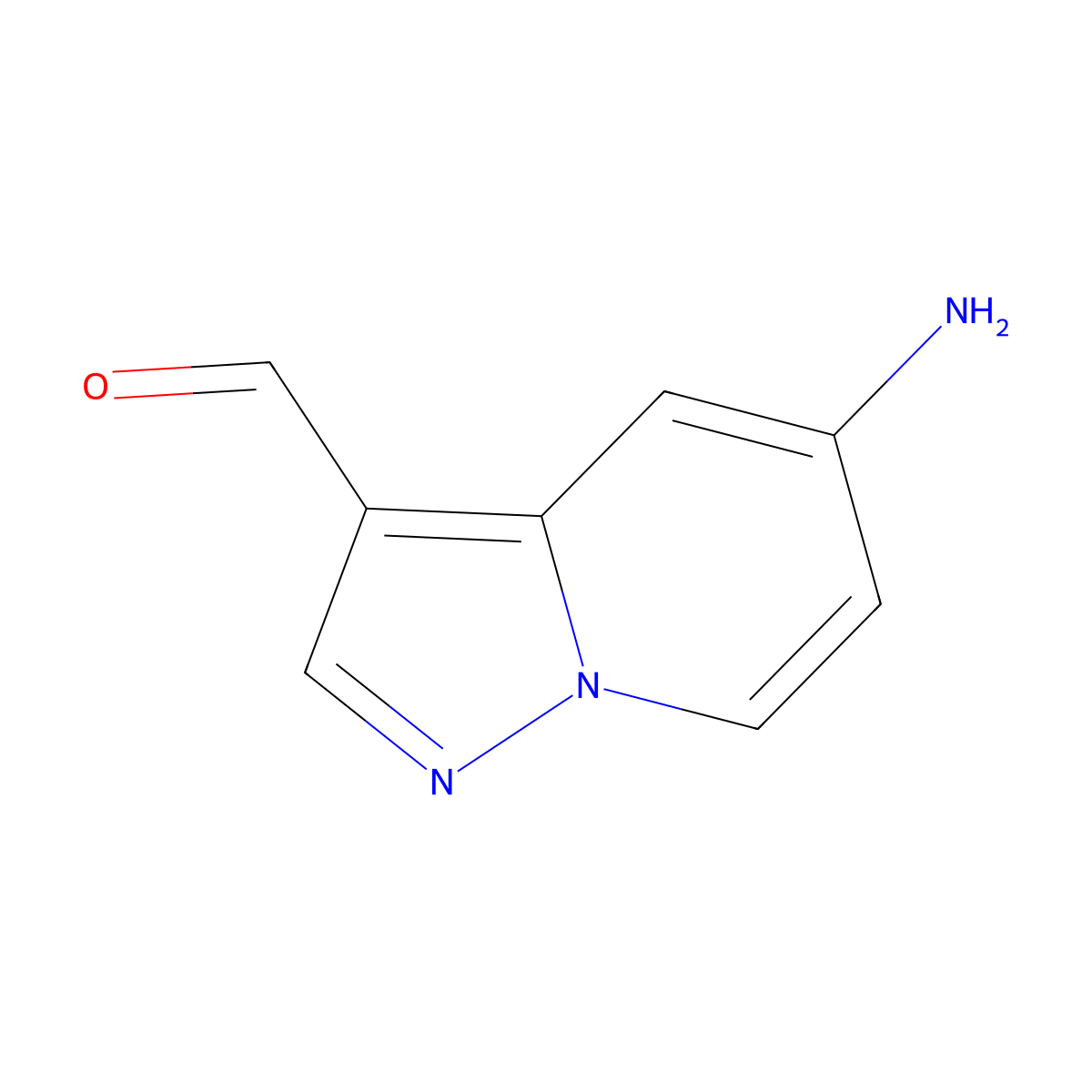 5-Aminopyrazolo[1,5-a]pyridine-3-carbaldehyde molecular structure, CAS 1101120-41-5