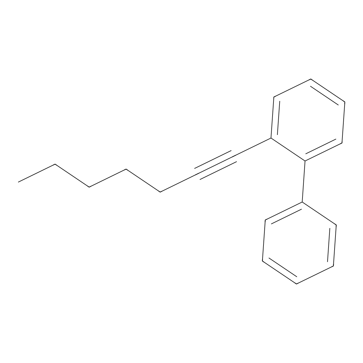 2-(Hept-1-yn-1-yl)-1,1'-biphenyl molecular structure, CAS 1101133-46-3