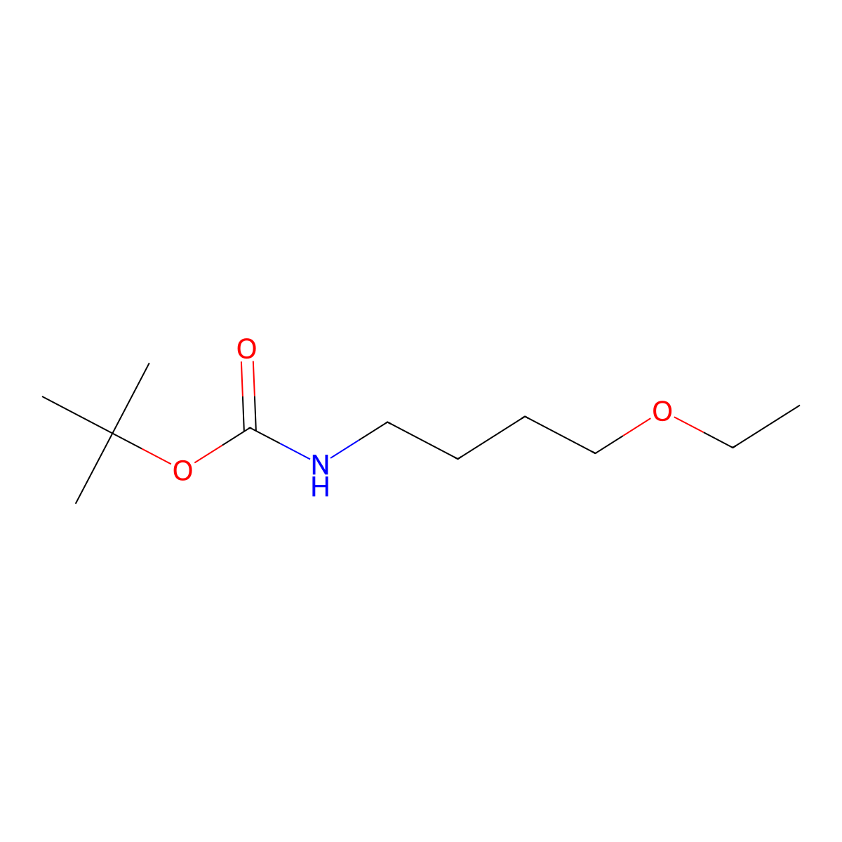 tert-butyl N-(4-ethoxybutyl)carbamate molecular structure, CAS 1101136-17-7