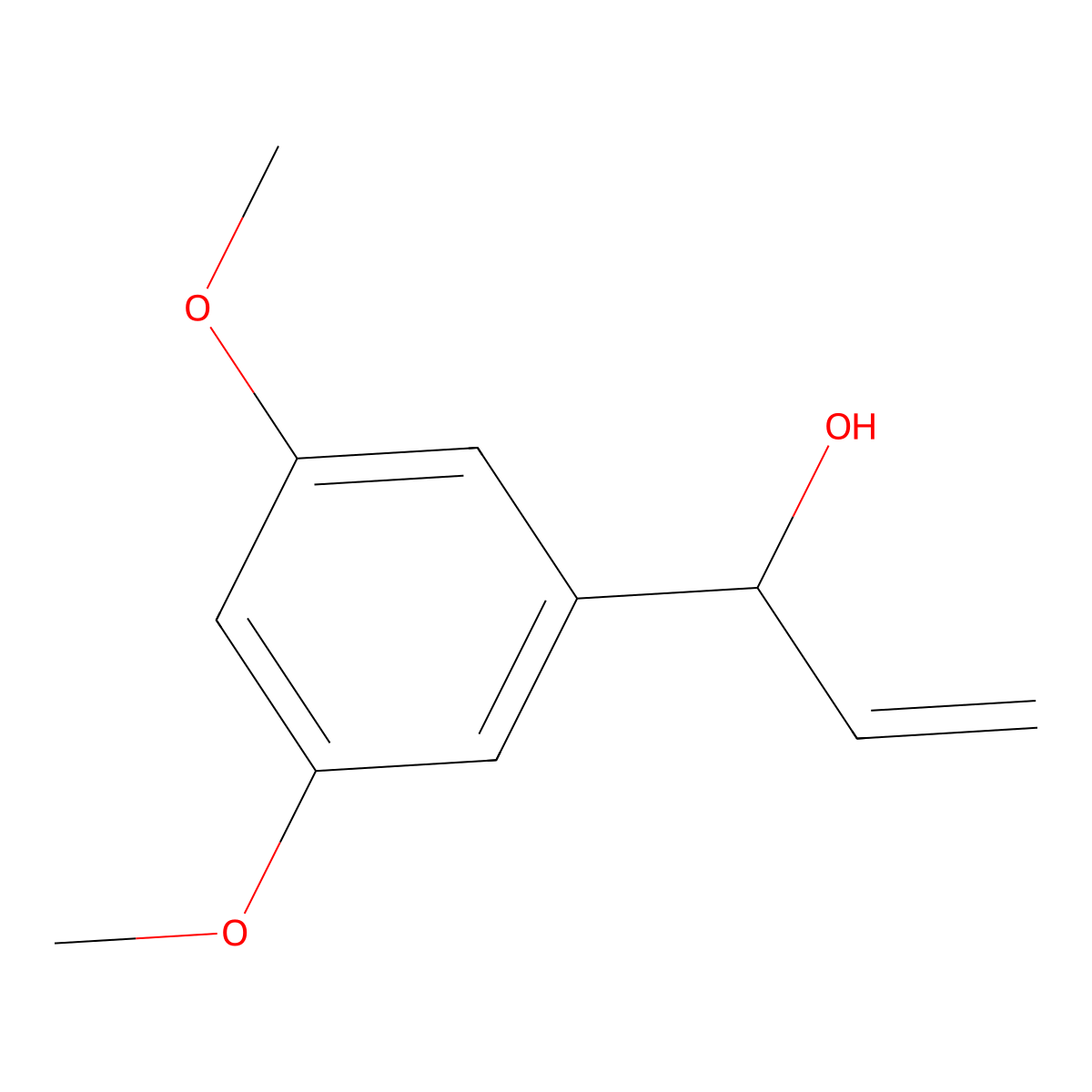 1-(3,5-Dimethoxyphenyl)prop-2-en-1-ol molecular structure, CAS 1101195-08-7