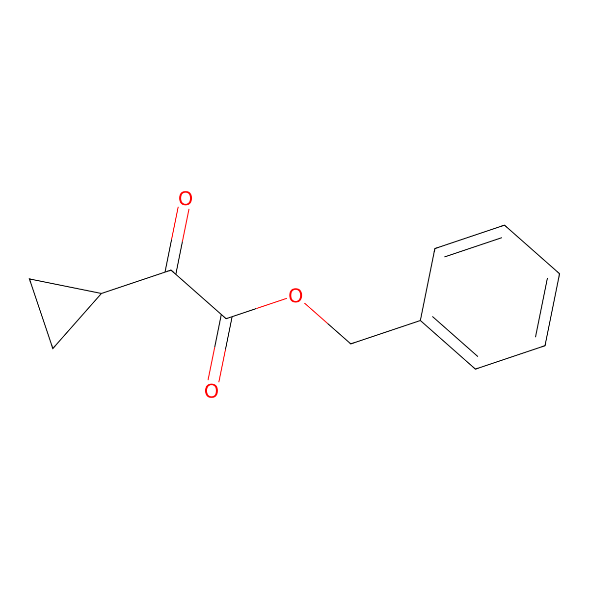 Benzyl 2-cyclopropyl-2-oxoacetate molecular structure, CAS 1101202-27-0