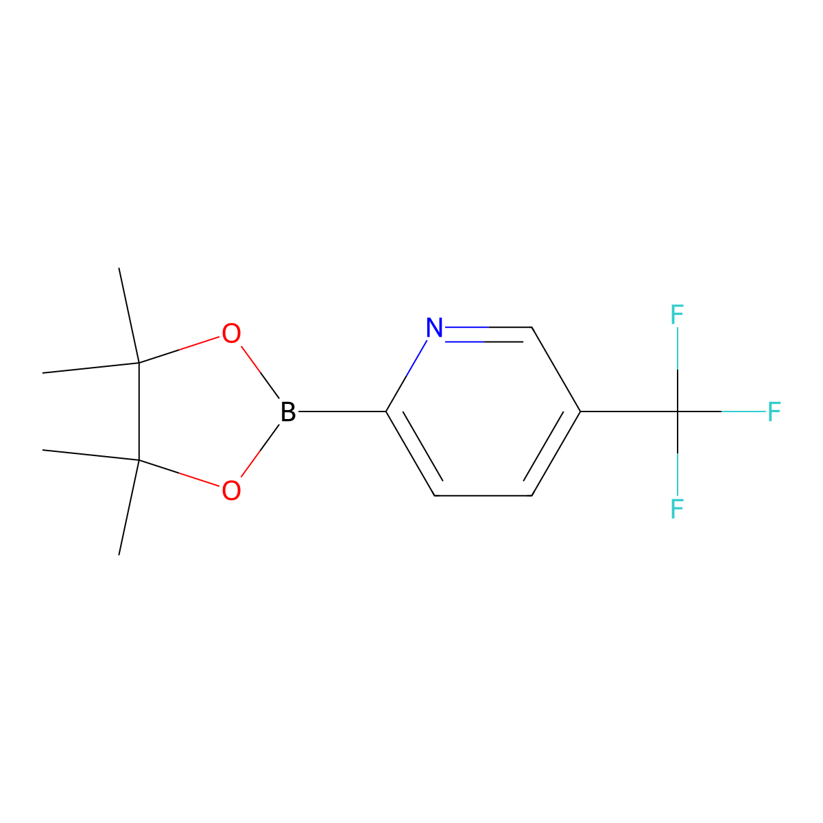 5-Trifluoromethylpyridine-2-boronic acid pinacol ester molecular structure, CAS 1101205-23-5