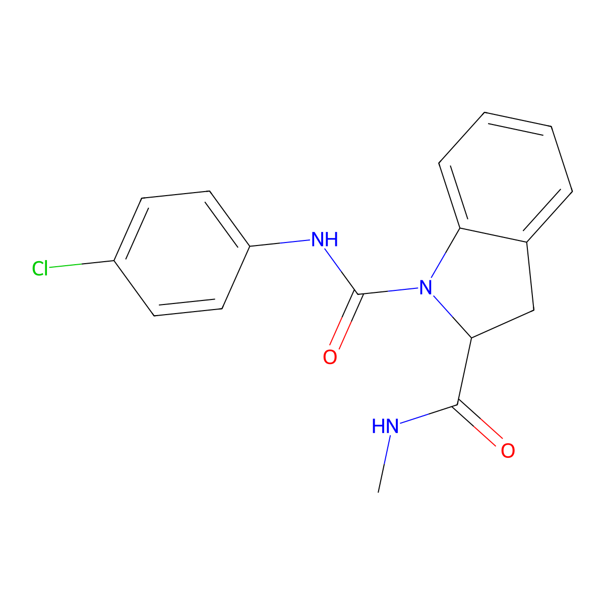 N1-(4-chlorophenyl)-N2-methylindoline-1,2-dicarboxamide molecular structure, CAS 1101206-05-6