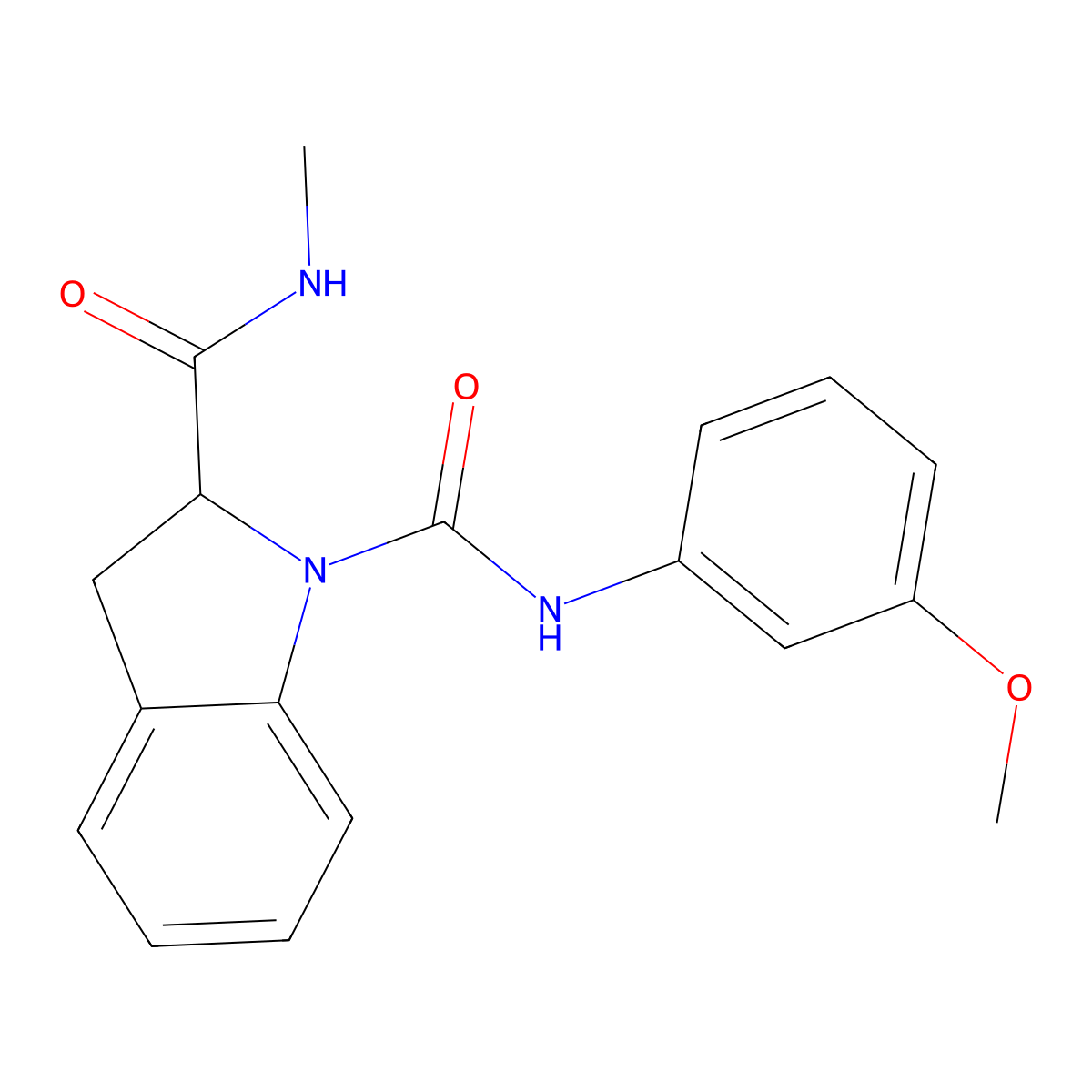 N1-(3-methoxyphenyl)-N2-methylindoline-1,2-dicarboxamide molecular structure, CAS 1101206-08-9