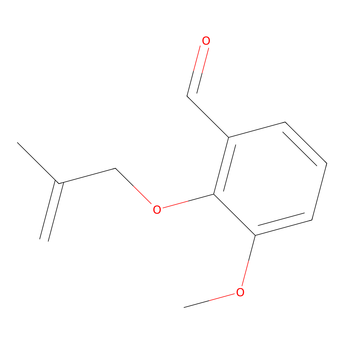 3-Methoxy-2-[(2-methyl-2-propen-1-YL)oxy]benzaldehyde molecular structure, CAS 110124-13-5