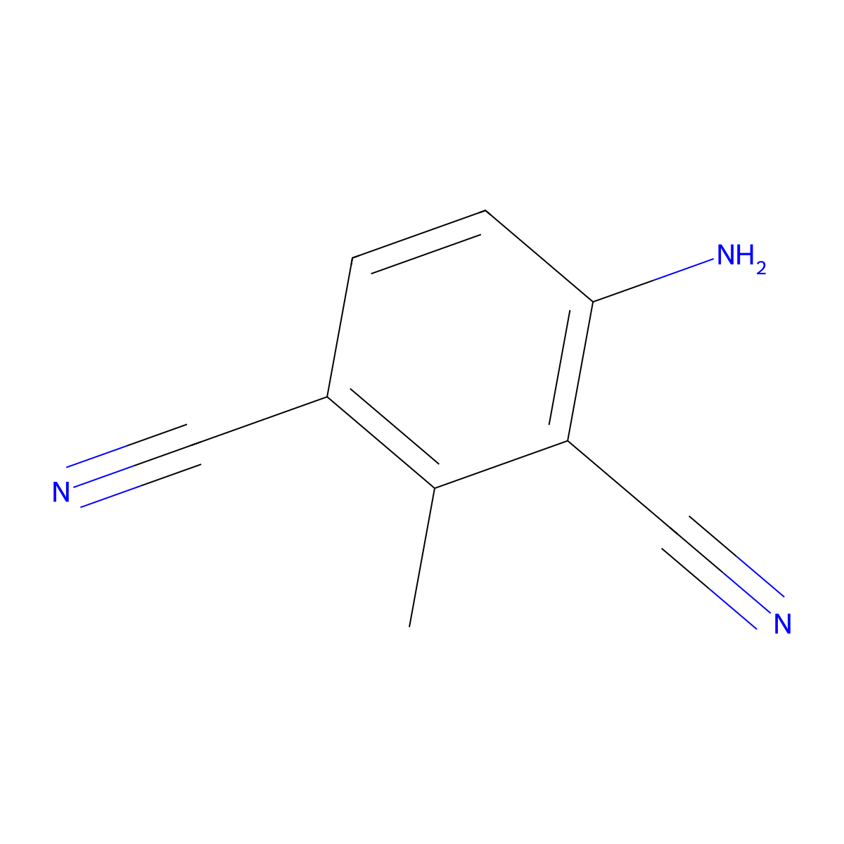 4-Amino-2-methylisophthalonitrile molecular structure, CAS 110127-05-4