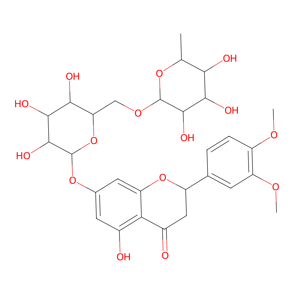 Methylhesperidin molecular structure, CAS 11013-97-1