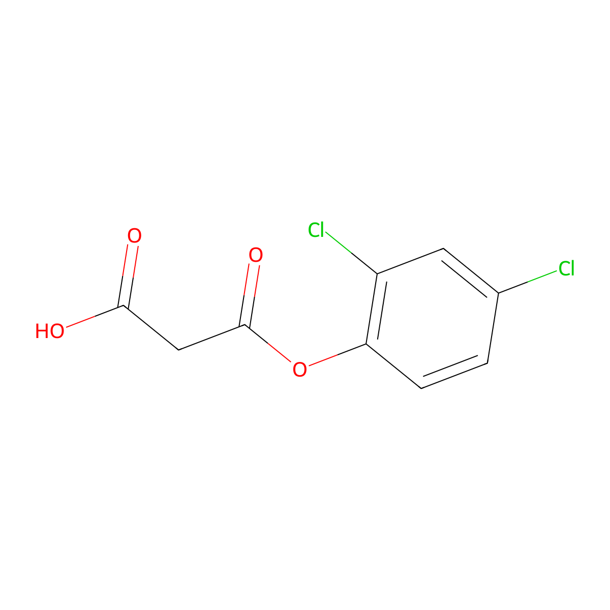 3-(2,4-Dichlorophenoxy)-3-oxopropanoic acid molecular structure, CAS 110138-39-1