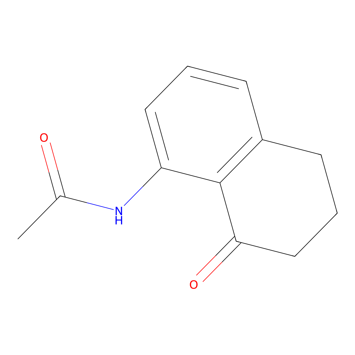 N-(8-Oxo-5,6,7,8-tetrahydronaphthalen-1-YL)acetamide molecular structure, CAS 110139-15-6