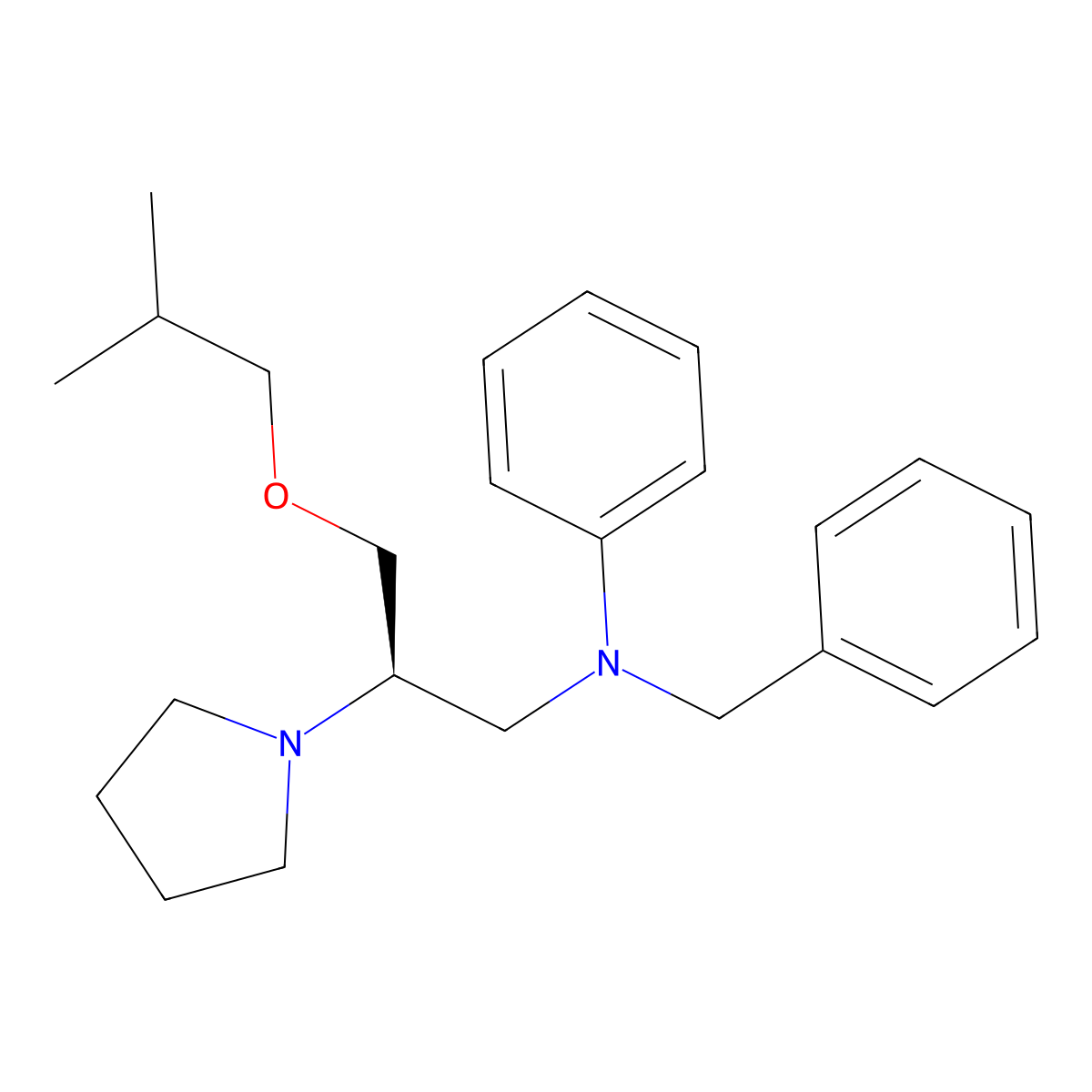 Bepridil, (R)- molecular structure, CAS 110143-74-3