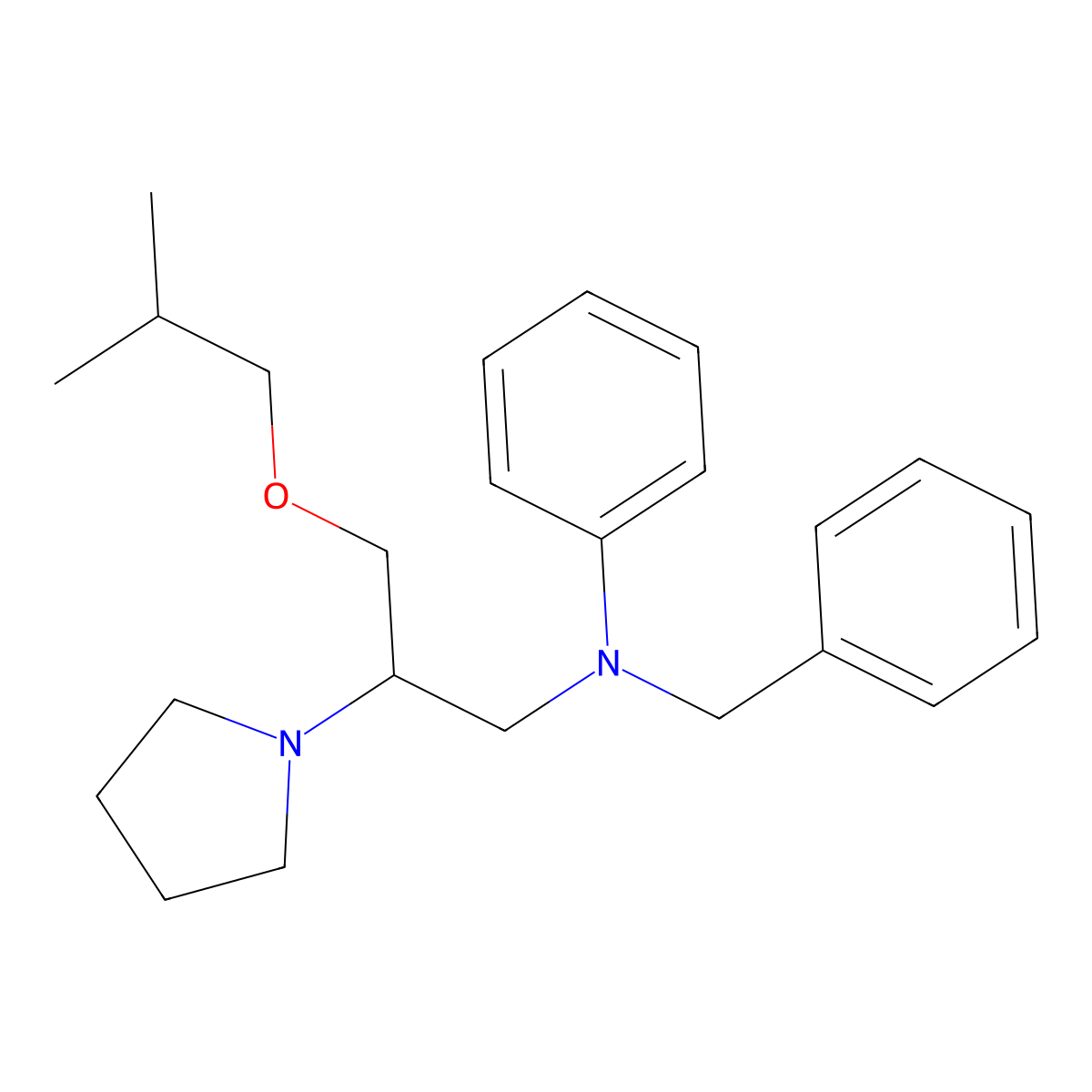 Bepridil, (S)- molecular structure, CAS 110143-75-4