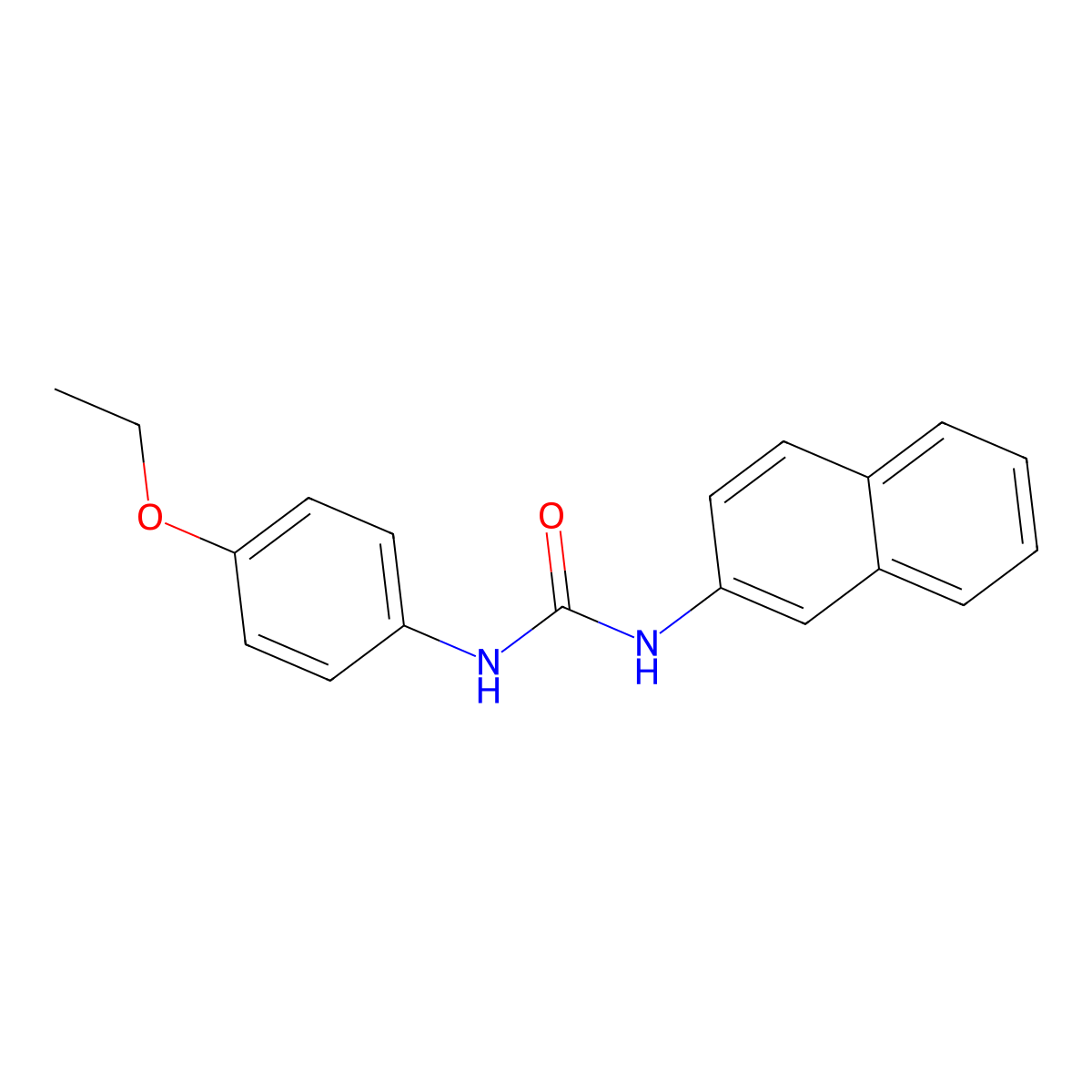 1-(4-Ethoxyphenyl)-3-naphthalen-2-ylurea molecular structure, CAS 110145-13-6
