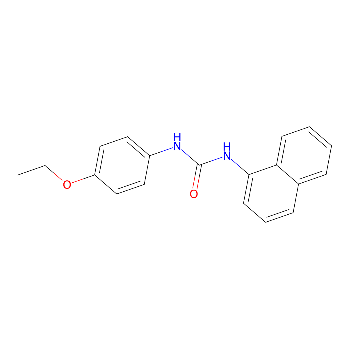 1-(4-Ethoxyphenyl)-3-(1-naphthyl)urea molecular structure, CAS 110145-14-7