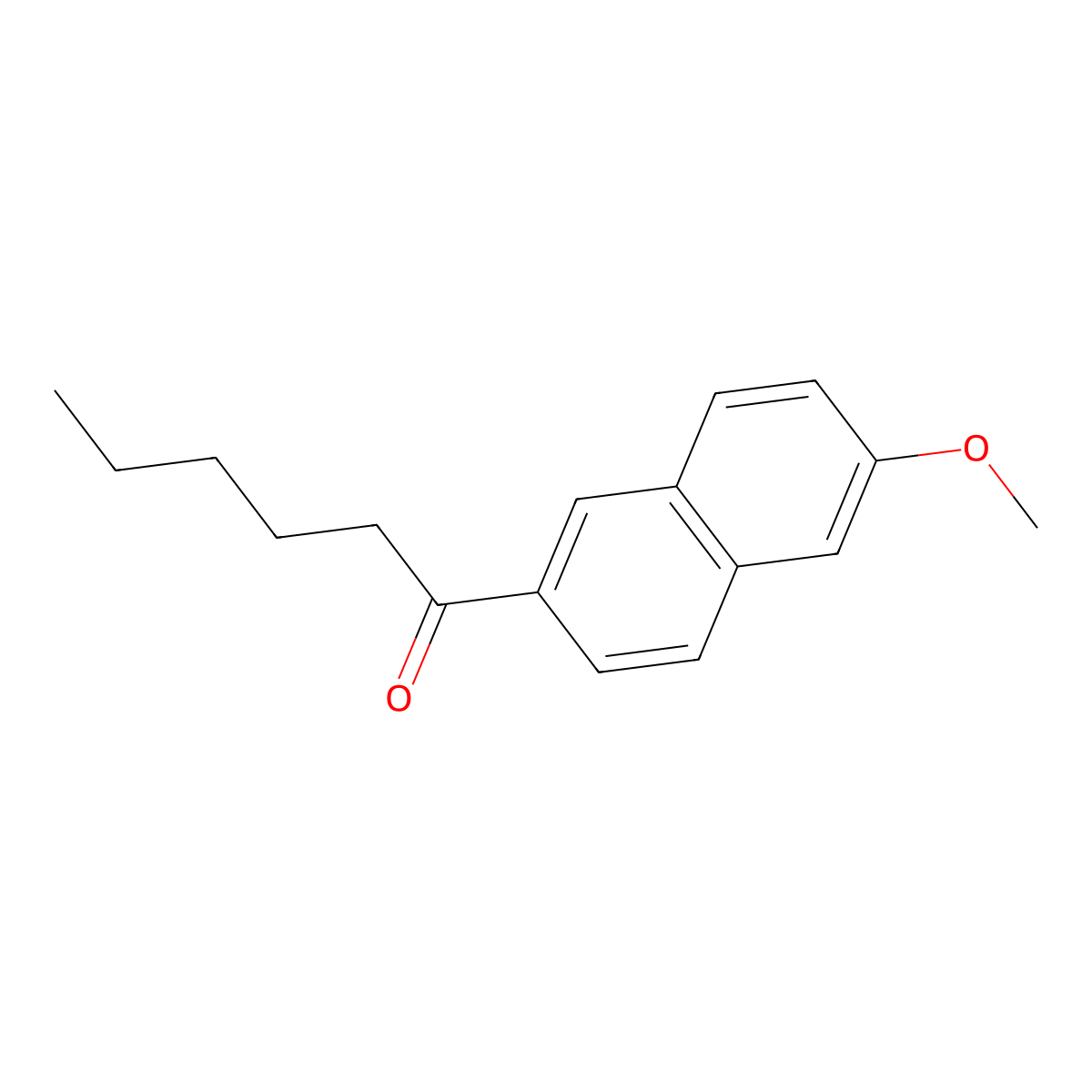 1-(6-Methoxynaphthalen-2-YL)hexan-1-one molecular structure, CAS 110155-88-9