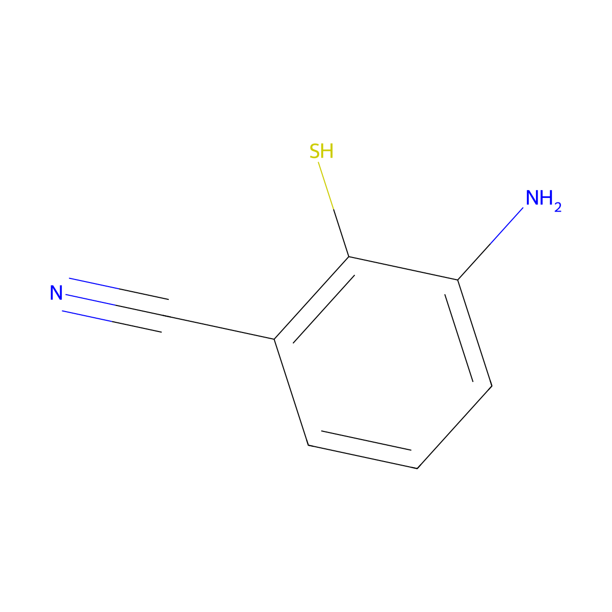 3-Amino-2-sulfanylbenzonitrile molecular structure, CAS 1101550-83-7