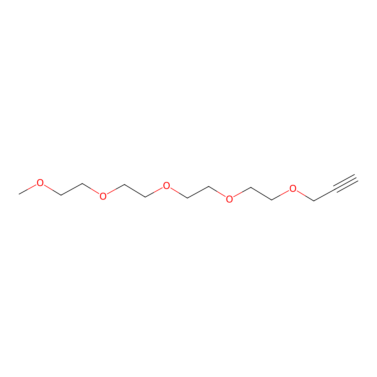 2,5,8,11,14-Pentaoxaheptadec-16-yne molecular structure, CAS 1101668-39-6