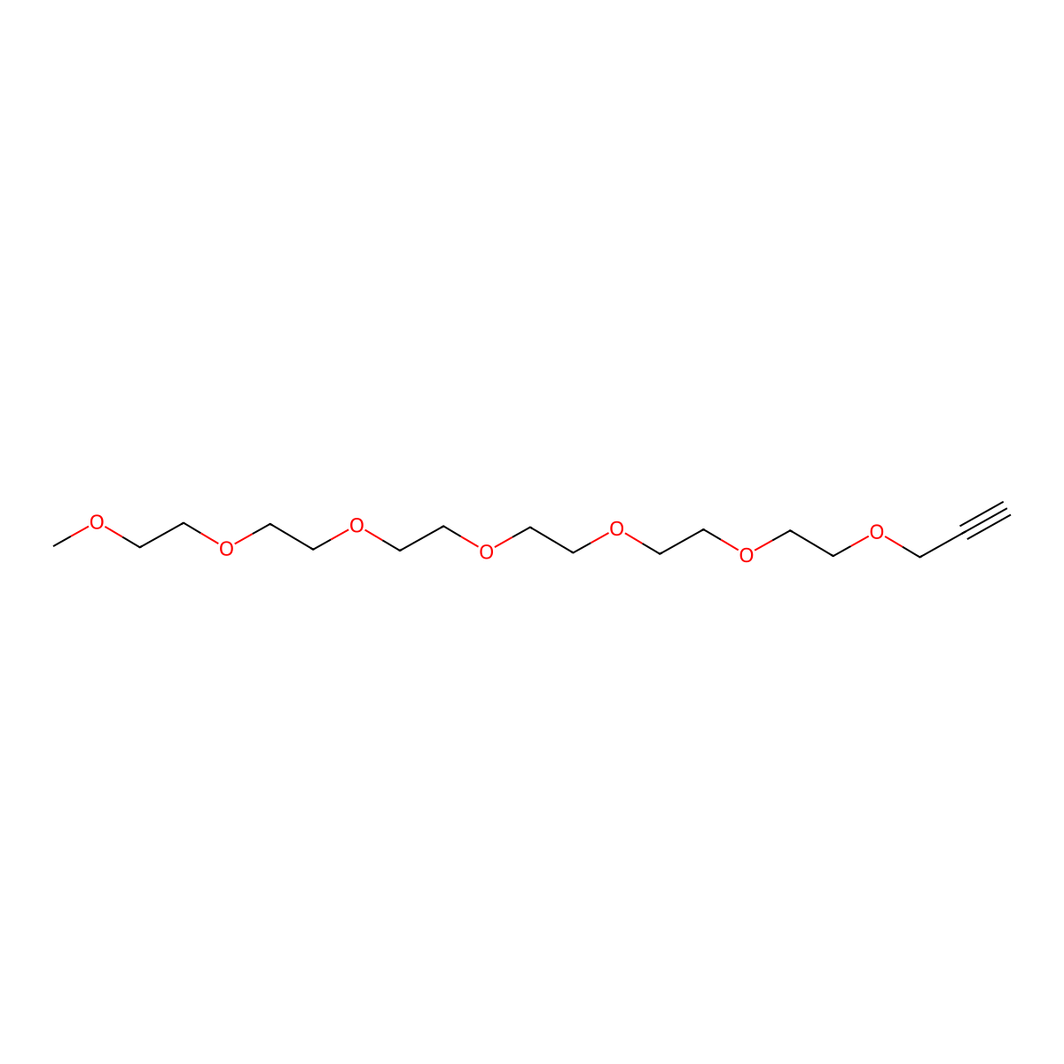 2,5,8,11,14,17,20-Heptaoxatricos-22-yne molecular structure, CAS 1101668-44-3