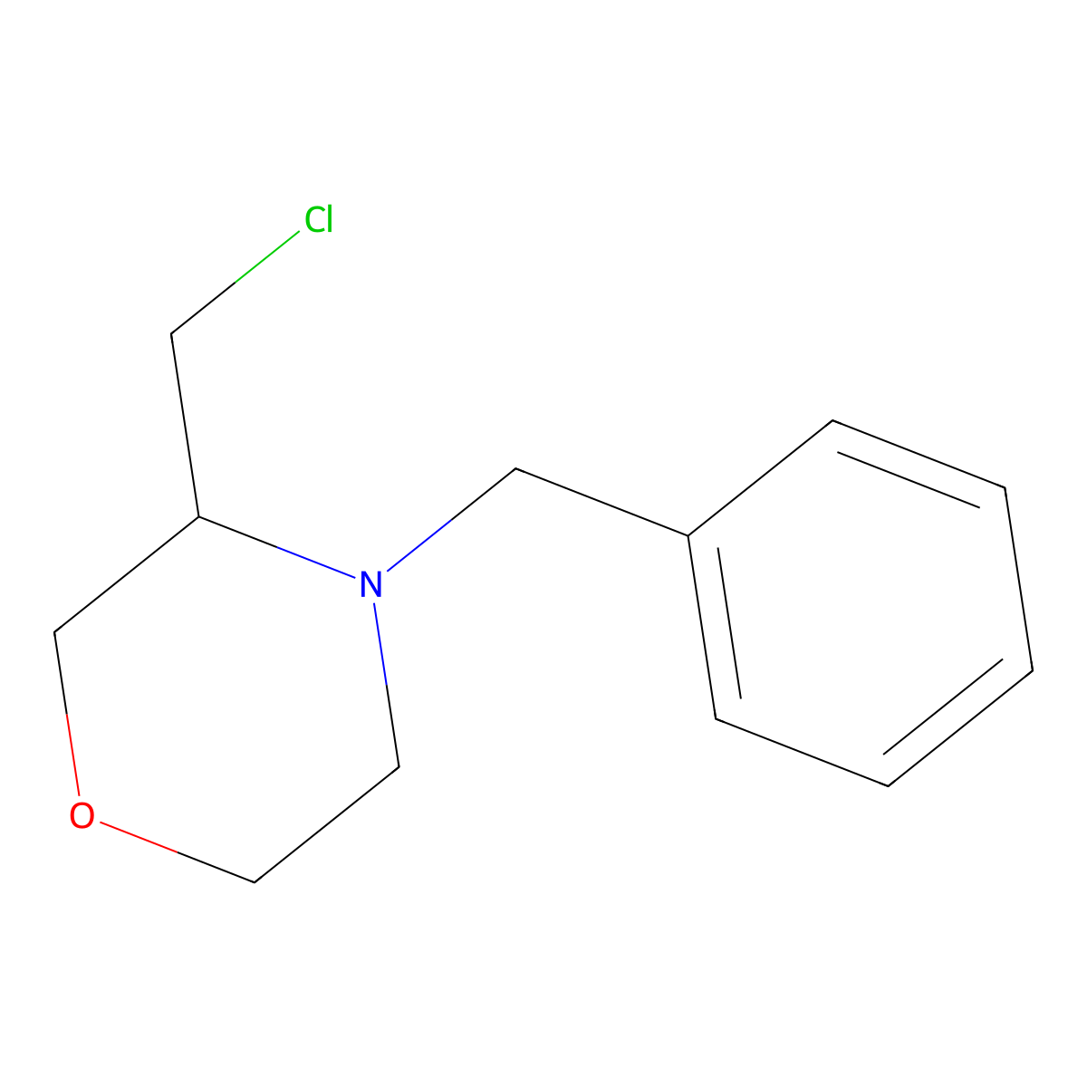 4-Benzyl-3-chloromethyl-morpholine molecular structure, CAS 110167-16-3