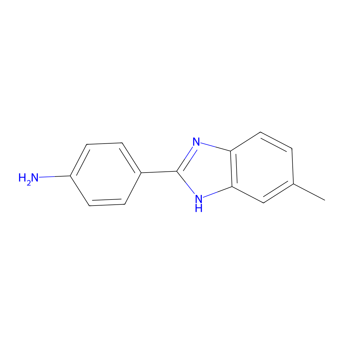 4-(5-methyl-1H-1,3-benzodiazol-2-yl)aniline molecular structure, CAS 110178-74-0