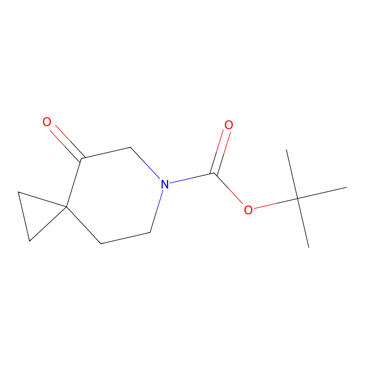 tert-Butyl 4-oxo-6-azaspiro[2.5]octane-6-carboxylate molecular structure, CAS 1101840-74-7