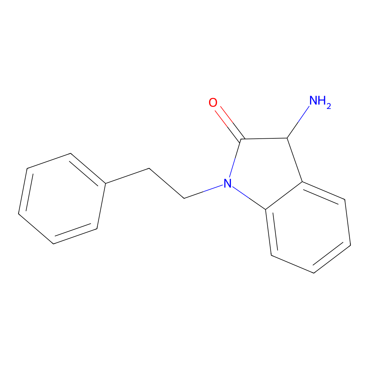 3-Amino-1-phenethylindolin-2-one molecular structure, CAS 1101851-68-6