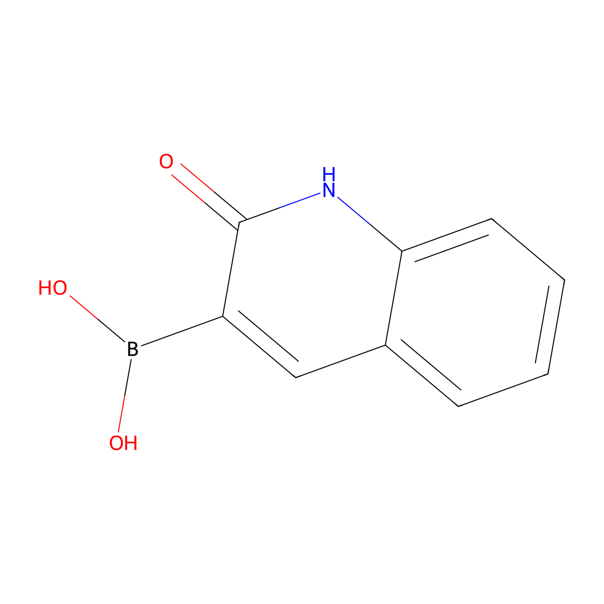 (2-Hydroxyquinolin-3-yl)boronic acid molecular structure, CAS 1101864-58-7