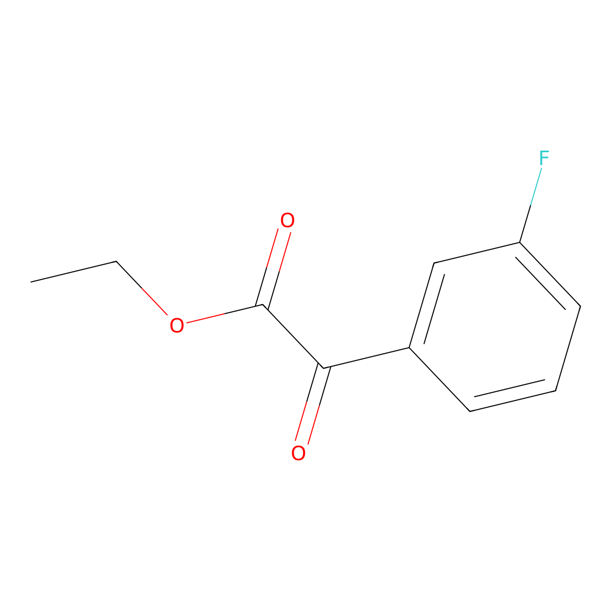 Ethyl 2-(3-fluorophenyl)-2-oxoacetate molecular structure, CAS 110193-59-4