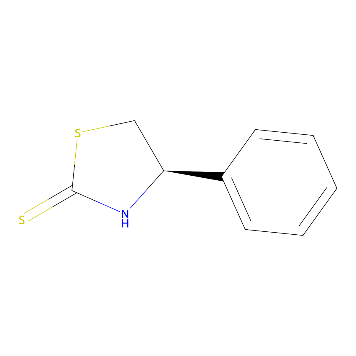 (R)-4-Phenylthiazolidine-2-thione molecular structure, CAS 110199-18-3