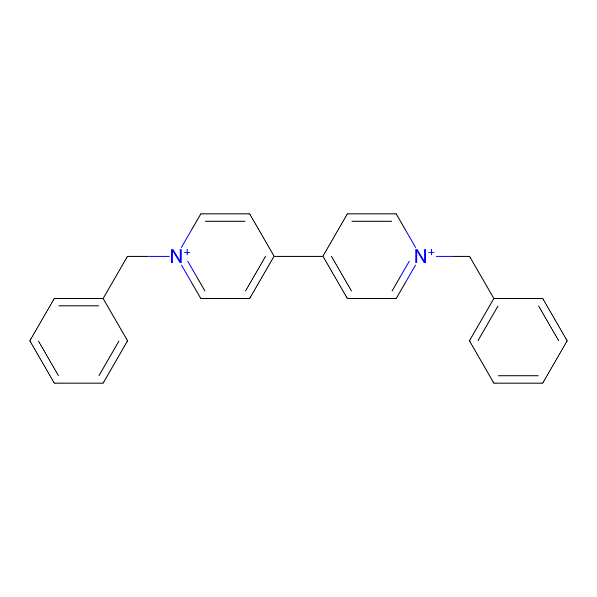 Benzylviologen molecular structure, CAS 1102-19-8