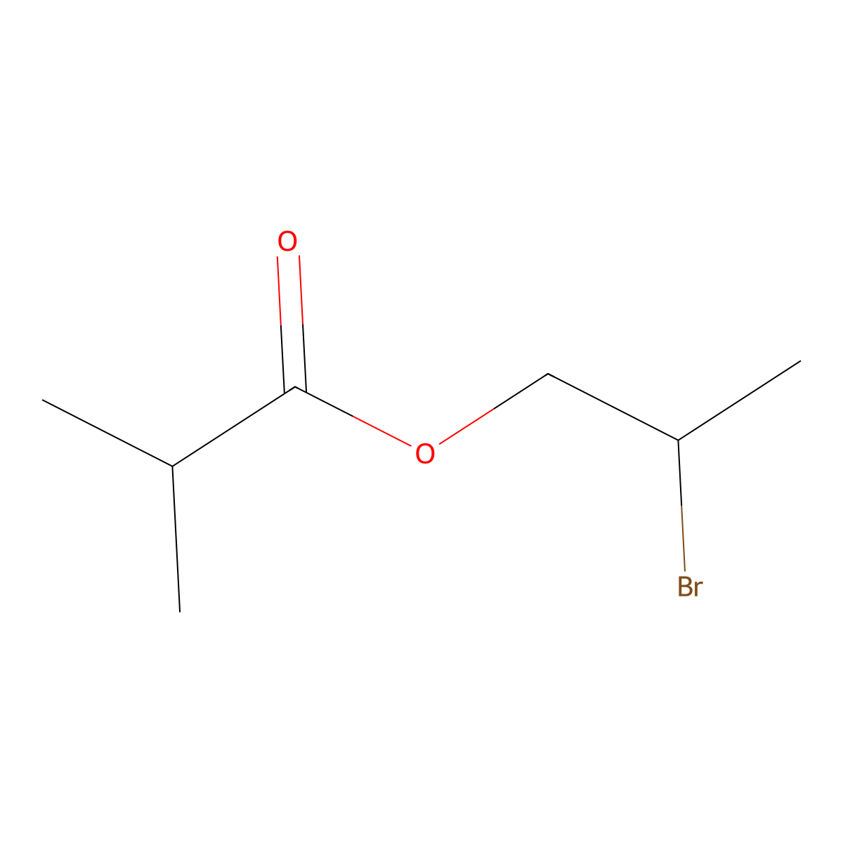 2-Bromopropyl 2-methylpropanoate molecular structure, CAS 110204-47-2