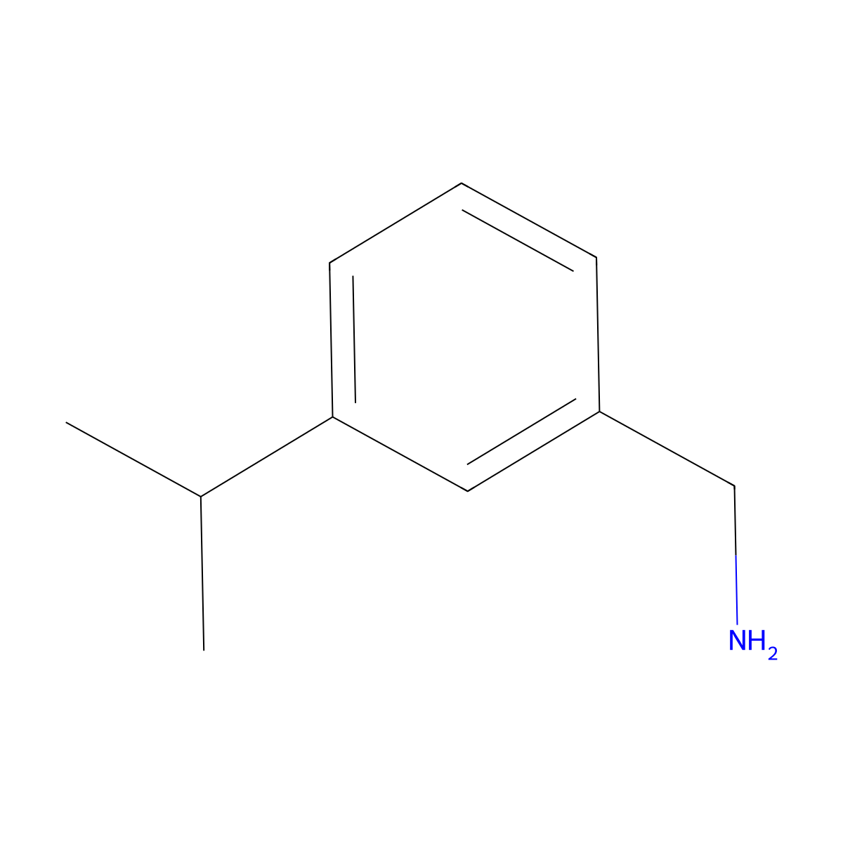 (3-(Propan-2-yl)phenyl)methanamine molecular structure, CAS 110207-94-8