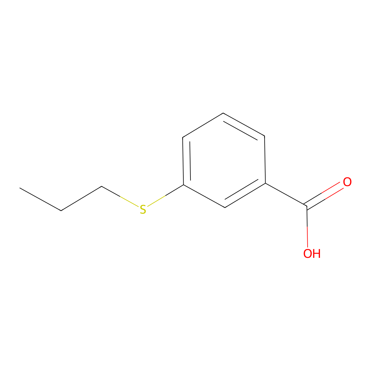 3-(Propylthio)benzoic acid molecular structure, CAS 110208-00-9