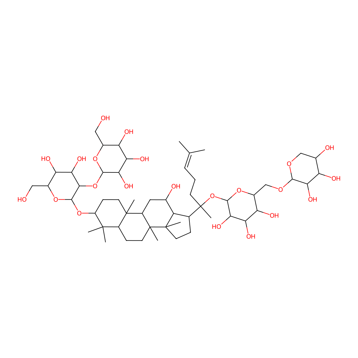 Ginsenoside Rb2 molecular structure, CAS 11021-13-9