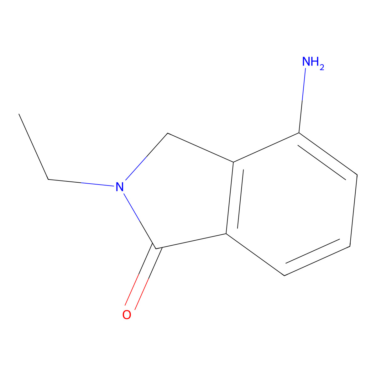 4-Amino-2-ethyl-2,3-dihydro-1H-isoindol-1-one molecular structure, CAS 1102228-20-5