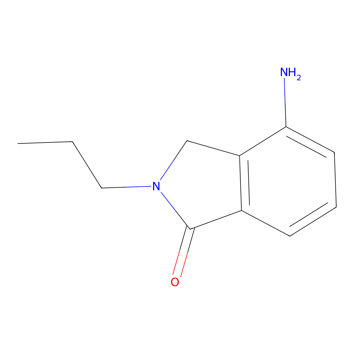 4-Amino-2-propyl-2,3-dihydro-1H-isoindol-1-one molecular structure, CAS 1102228-21-6