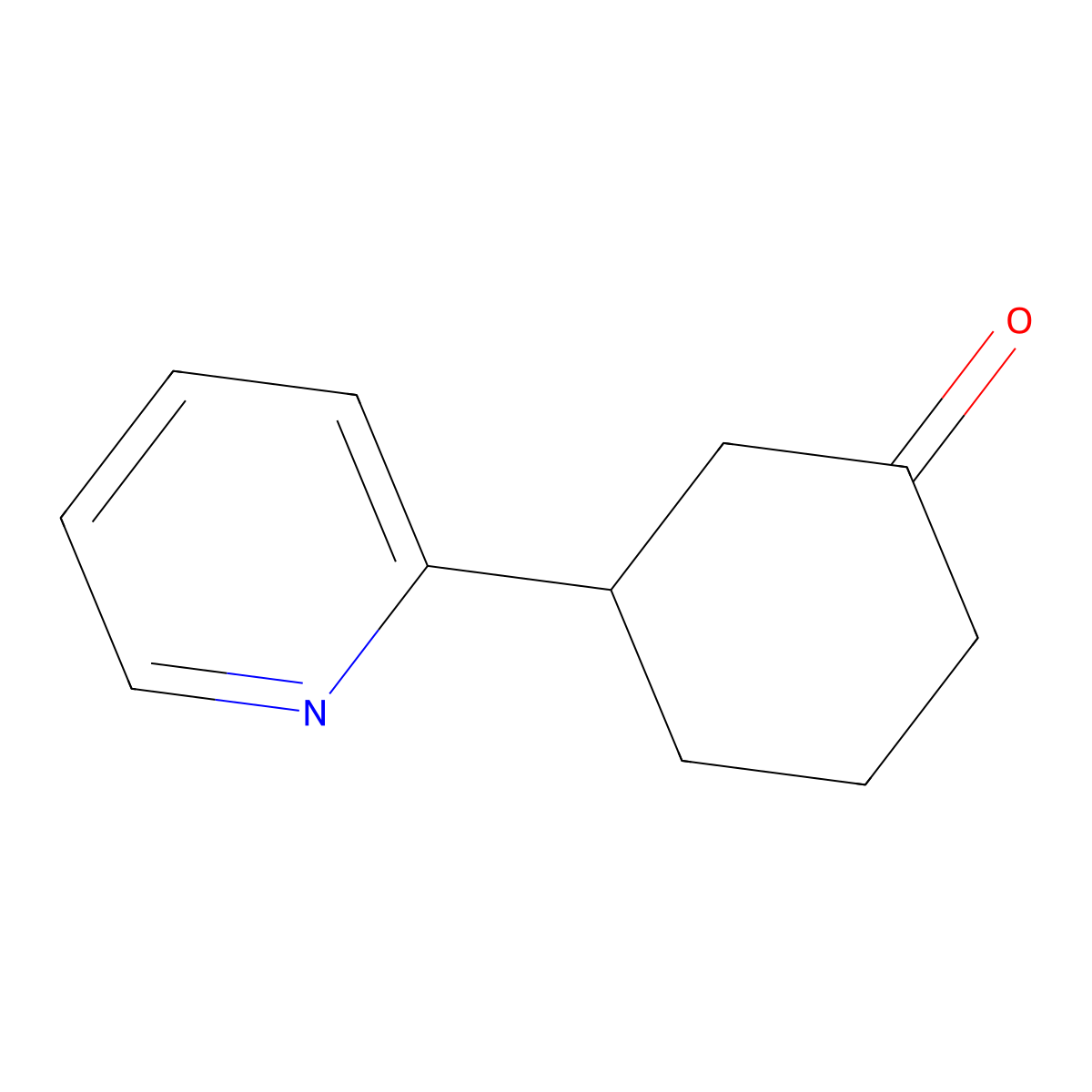 3-(2-Pyridinyl)cyclohexanone molecular structure, CAS 110225-73-5