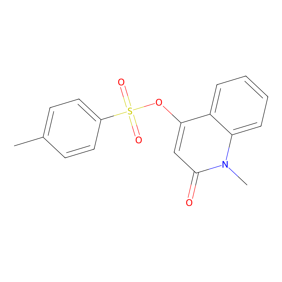 1-Methyl-2-oxo-1,2-dihydroquinolin-4-yl 4-methylbenzene-1-sulfonate molecular structure, CAS 110229-40-8