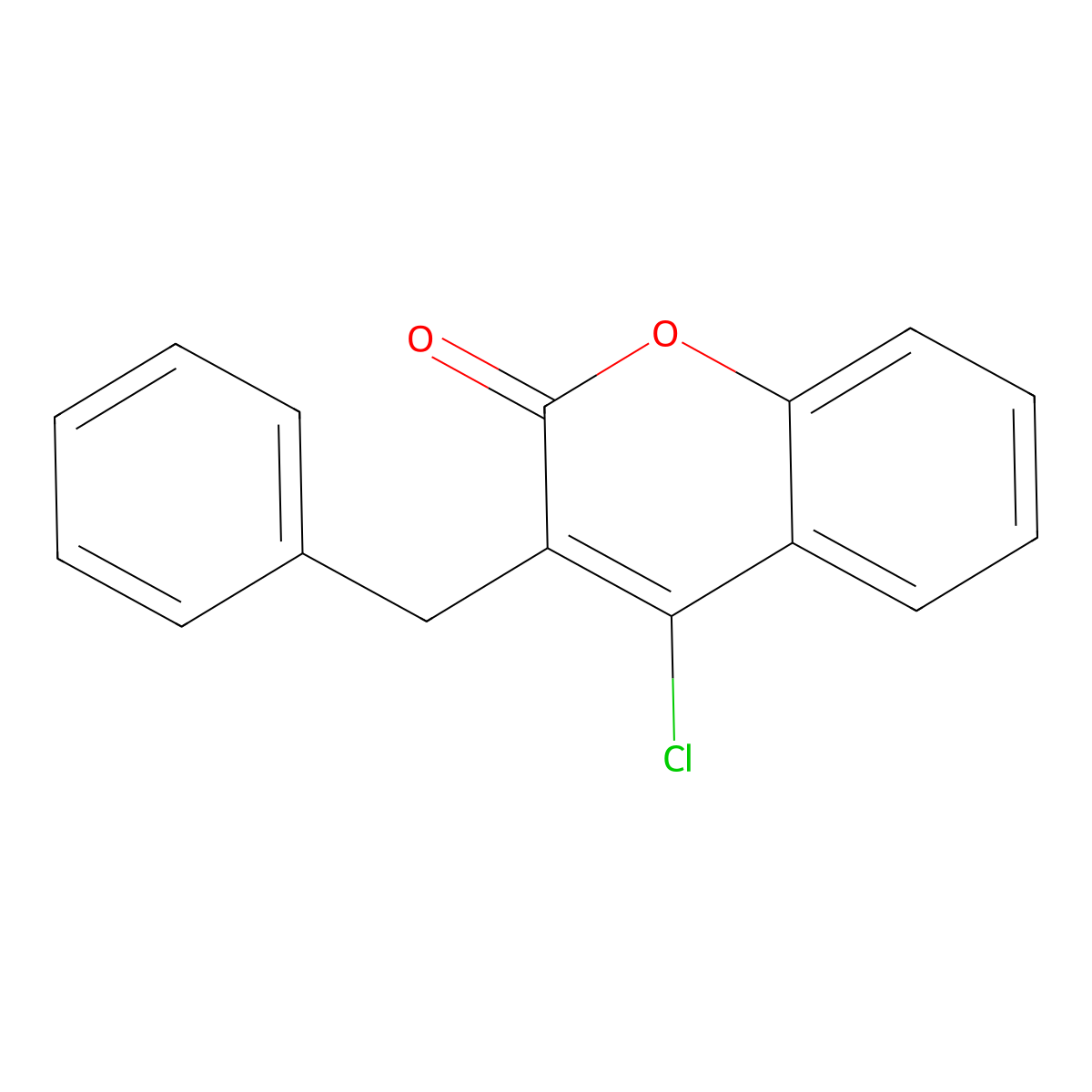 3-benzyl-4-chloro-2H-chromen-2-one molecular structure, CAS 110229-42-0
